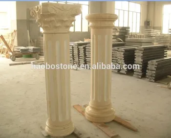 Natural Eypt Beige Marble Columns