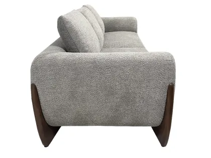 Large Size Animal Fur Sofa in Straight Row