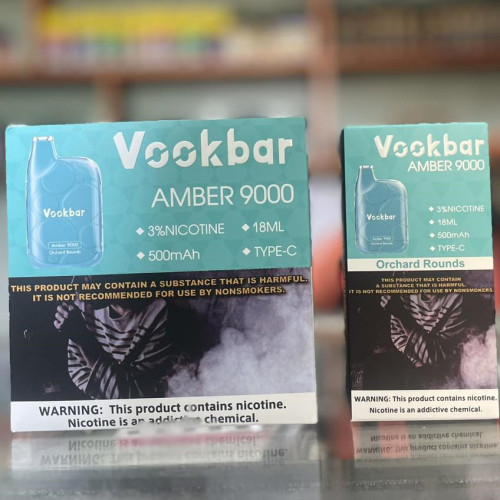 मलेशिया शीर्ष बिक्री vape vookbar एम्बर 9000 पफ्स