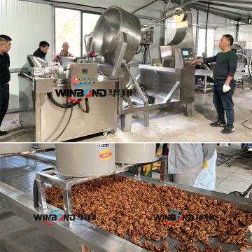 Industrial Honey Coated Nut Frying Machine