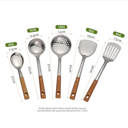 304 Stainless Steel Spatula Soup Set - Five-Piece Kitchen Utensil Collection