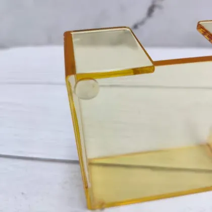 Choice Fun Clear Acrylic Drawer Storage Box with Post-It Note Clip