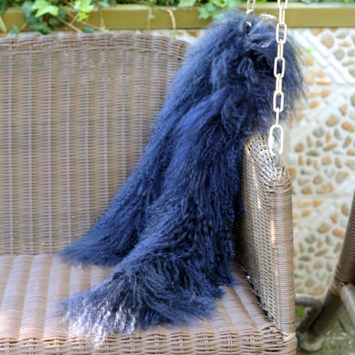 High Quality Mongolian Lamb Fur Fashion Scarf