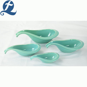 Simple household restaurant pattern long handle bowl spoon