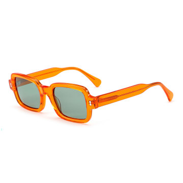 Transparent Frame Acetate Sunglasses Custom Print