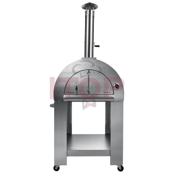 High Quality Full Stainless Steel Outdoor Wood Fired Stone Baked Brick Pizza Ovens for Sale