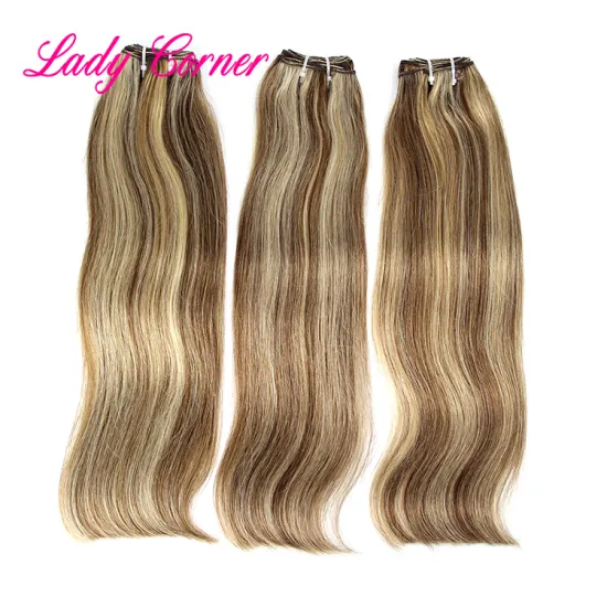 P6/613 Brazilian Remy Human Hair Bundles Straight Hair Weave Piano Colors Blonde Bundles hair extension