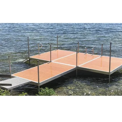 Aluminum Alloy Pedestrian Dock Pontoon Bridge for Lakes