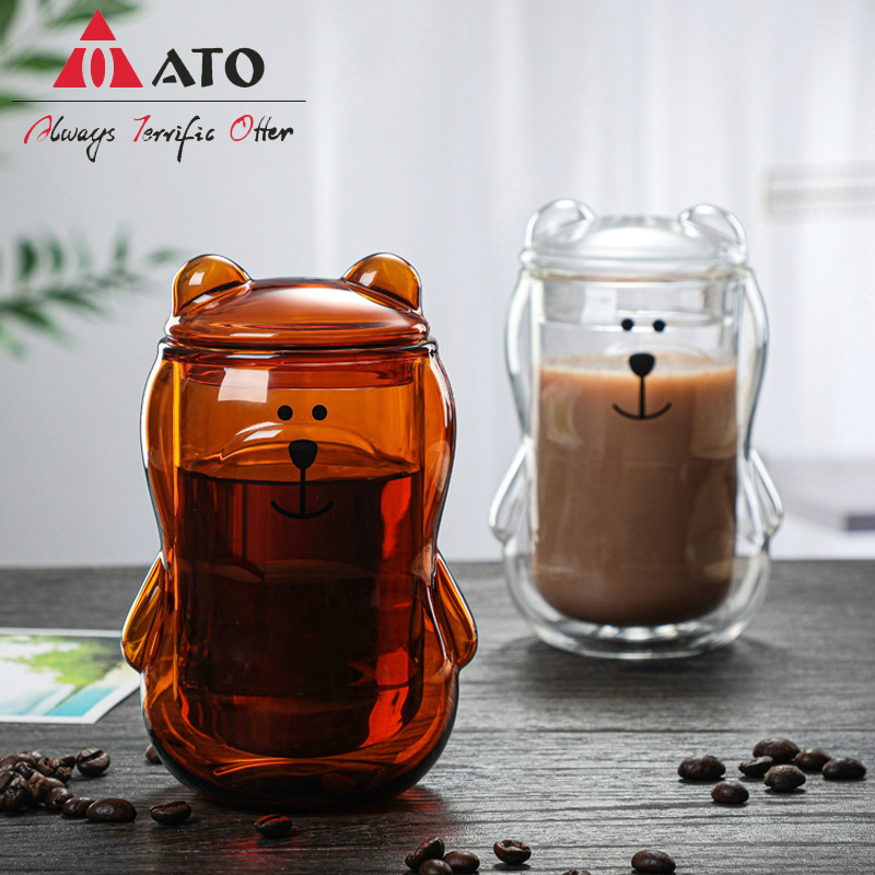 Creative Bear Double Cup de caneca de café personalizada