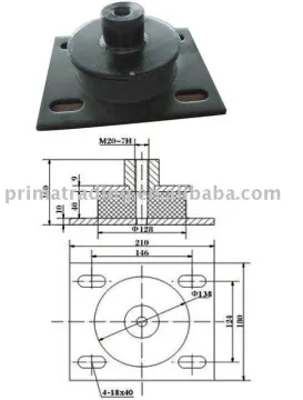 elevator rubber pad