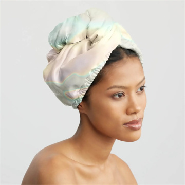 Hair Towel Satin hair drying towel custom print Supplier
