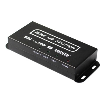 2 port 4K HDMI Splitter with mounting ear