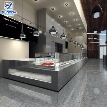 Full body ceramic floor tiles 600x600mm grey ash look sitting room double loading polished porcelain tiles