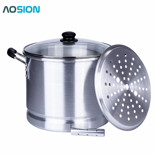 AOSION Large Alumium Tamale Seafood Steamer Pot Cooking Pot