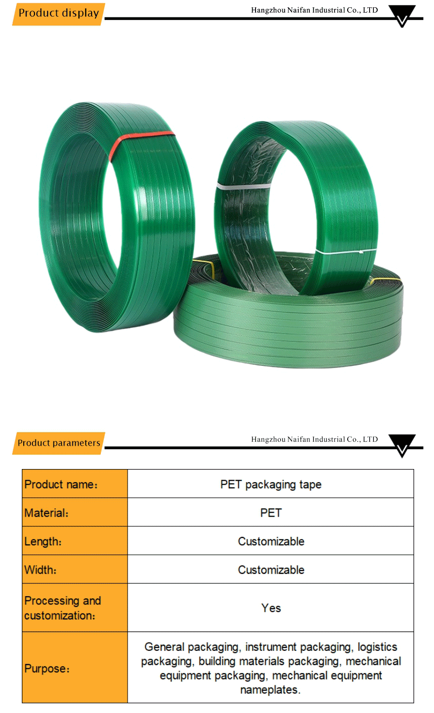 Long Lasting PET Strapping Band