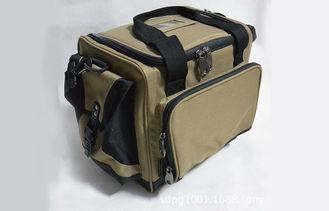 Canvas Brown Drink / Lunch Portable Cooler Bag With Both Si
