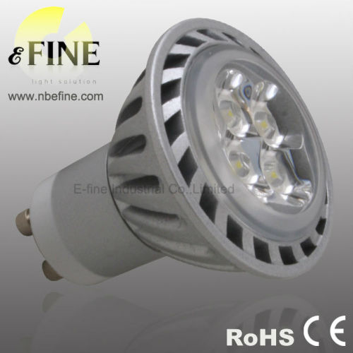 led bulb GU10 dimmable 220V 4X1W high power led spot light aluminium body CE ROHS