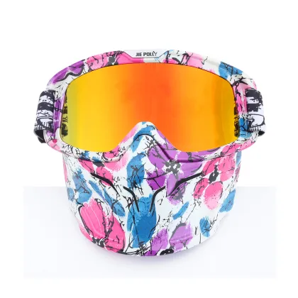 JIEPOLLY Factory TPU Frame Anti-Dust CS Full Face Mask for Paintball and Motocross