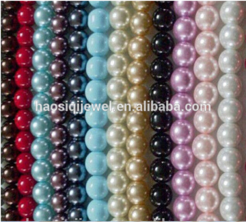 fashion jewelry making multicolor acrylic plastic pearl beads