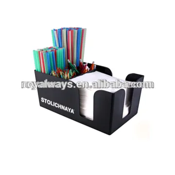 High quality plastic Bar Caddy, Plastic Napkin Holders, Straw holders