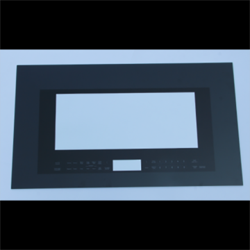 Black Microwave Oven Door Glass Door Panel