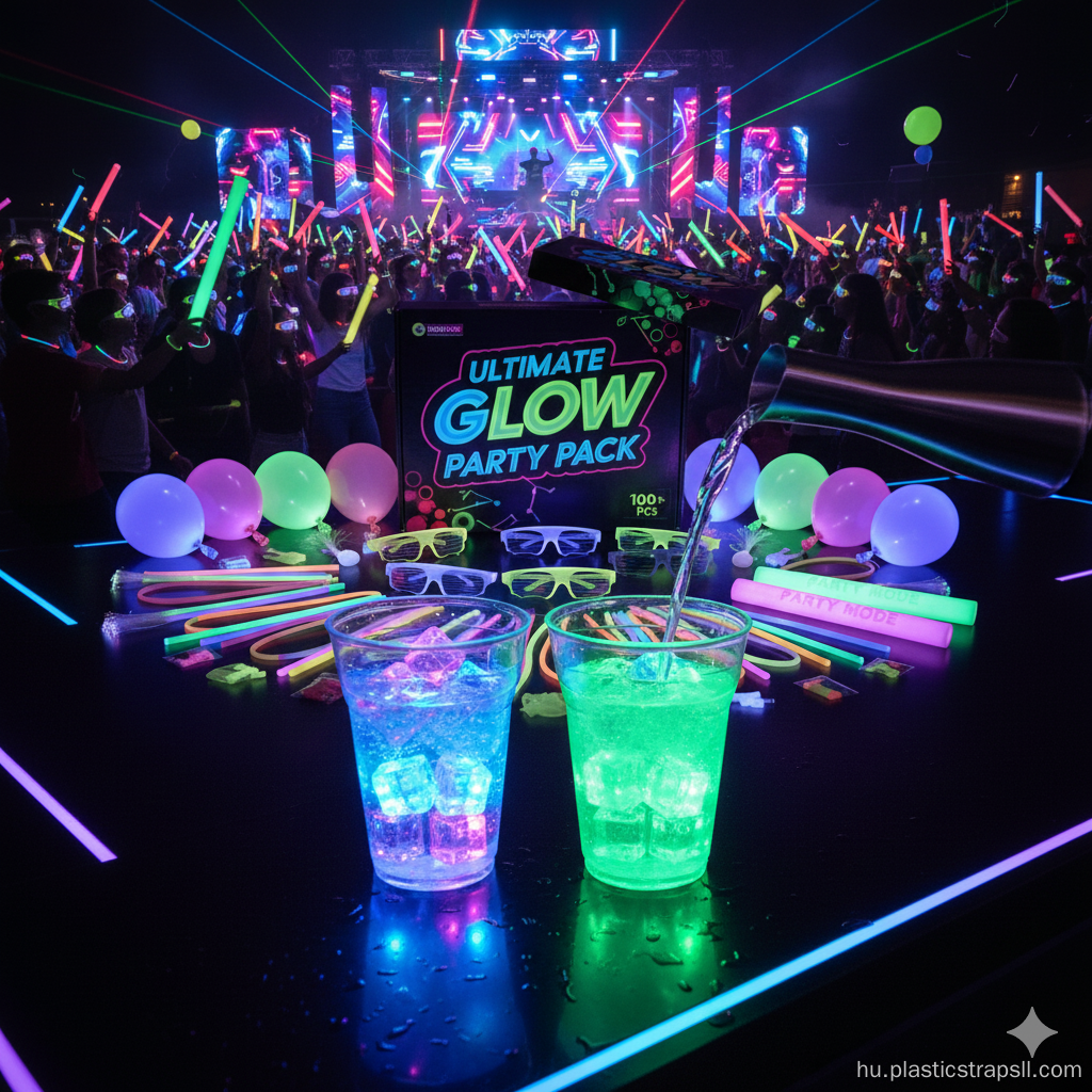 Glow Party kellékek 100+ db