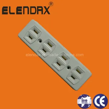4 Pole 2 Flat Pin Wall Socket AE6004