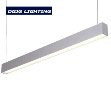 4ft 5ft 8ft Warehouse Suspended Aluminum Housing Linkable LED Linear Tube Lights Pendant