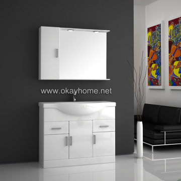 High Gloss White Painting Bathroom Vanity