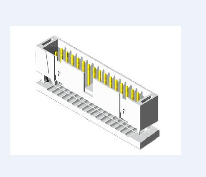 Encabezado de caja IDC de 2.54 mm Dual fila sin orejas