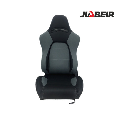 Asiento de carreras de venta caliente de PVC gris negro