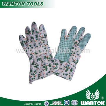GL013 knitted floral printed garden glove