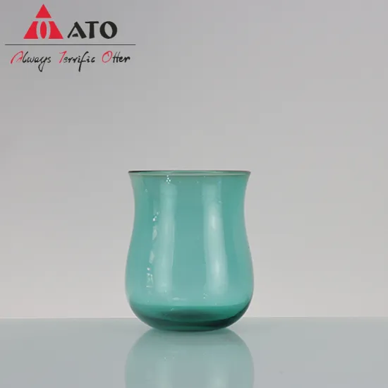 Medieval glass sake cup green white wine cup