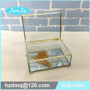 manufactory high quality glass jewellry box glass storage box