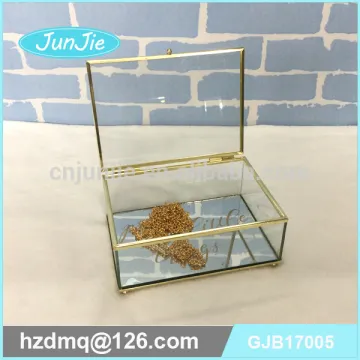 manufactory high quality glass jewellry box glass storage box