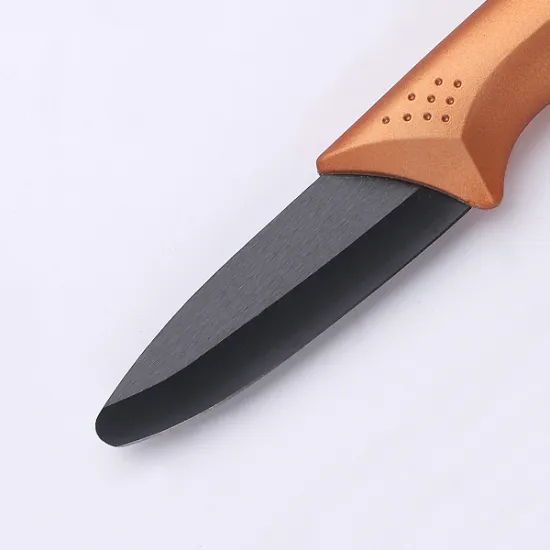 3 Inches Copper Handle Black Ceramic Knife