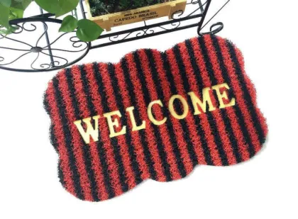 Fashion pvc coil door mat colorful