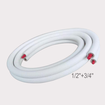 1/2 '' + 3/4 '' ราคาท่อทองแดง AC ที่มีฉนวน