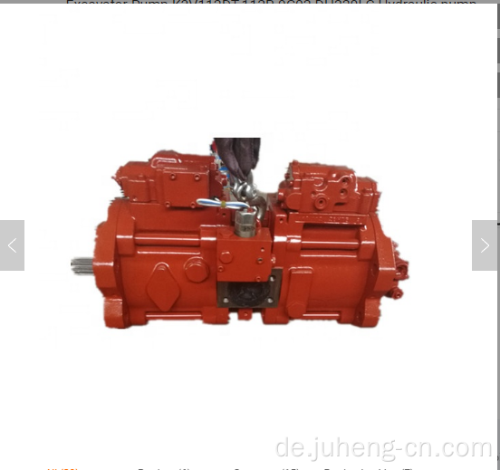 S130LC-V Hauptpumpe K3v63dt-1Q0R-HN0V Hydraulikpumpe
