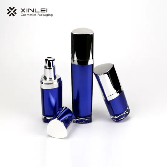 120ml Blue triangle lotion cosmetic plastic bottles