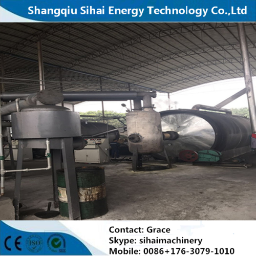 Refine Waste Tire Into Oil Pyrolysis Plant