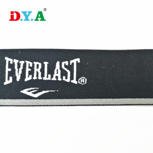 High elasticity logo jacquard waistband