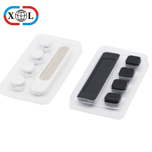 Magnetic Cable Clips White Adhesive Cord Holders