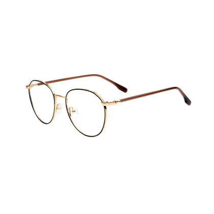 Metal Frame Round Shape New Arrival Male Use Framed Glasses