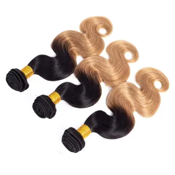 High Quality Body Wave 3 Bundles Remy Human Hair Weaves 100% Unprocessed Brazilian Body Wave Brazilian Human Hair Bundles 1B/27