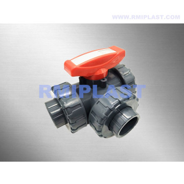 Three Way Ball Valve PVC T Port