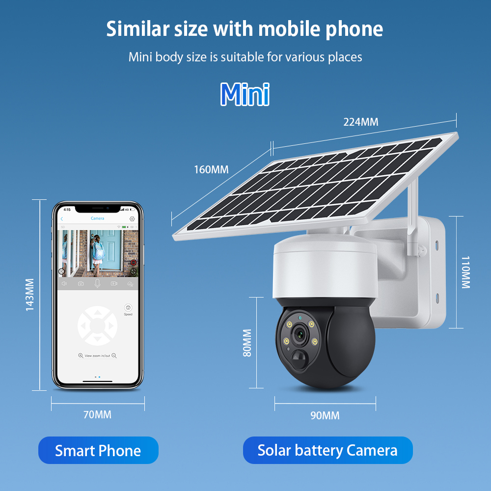 WiFi Wireless solar power camera 4G