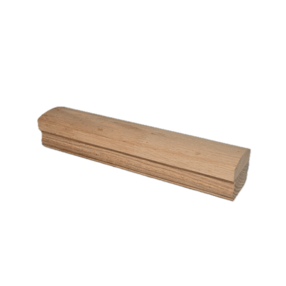 Wooden stair handrail