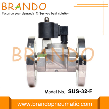 Válvula solenoide de alta temperatura de acero inoxidable de 1-1 / 4 &#39;&#39;