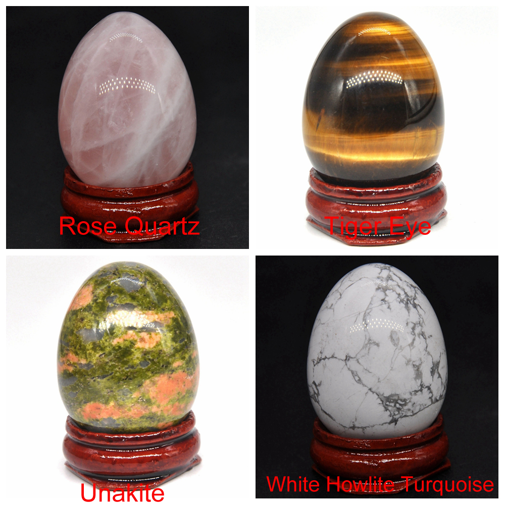 30x40mm Egg Shaped Stone Natural Healing Crystal Kegel Massage Accessory Minerale Gemstone Reiki Home Decoration Wholesale